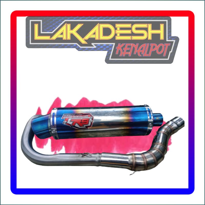 Jual KNALPOT R9 (INLET 38/50) BEAT MIO VARIO AEROX SCOOPY NMAX PCX ADV ...