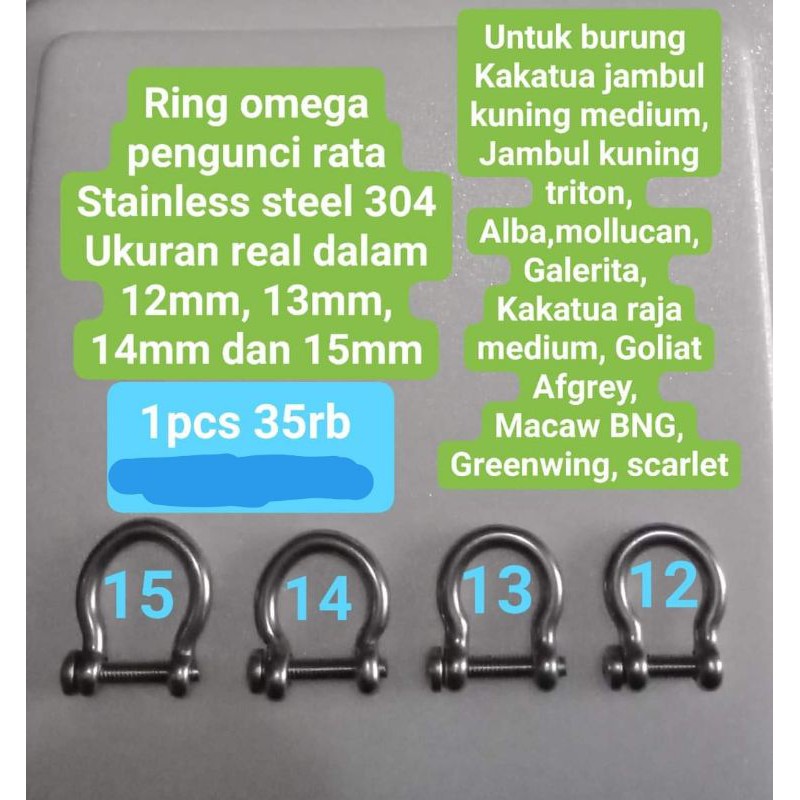 Jual ring omega burung parrot besar | Shopee Indonesia