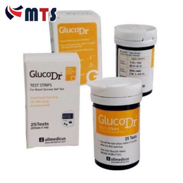 Jual COD - Strip Glucodr BioSensor / Strip Gluco Dr 25 strip | Shopee ...