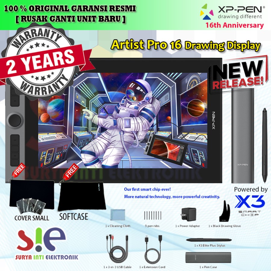 Jual Xp Pen Artist pro 16 Artist 16 Pro Resmi Pentablet Display Monitor ...