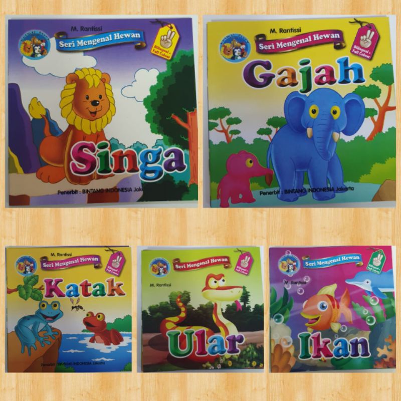 Jual Cerita Anak Bergambar SERI MENGENAL HEWAN Bilingual Full Colour ...