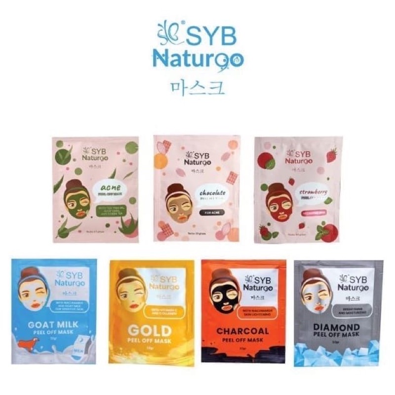 Jual Syb Naturgo Peel Off Mask Sachet Gr Shopee Indonesia