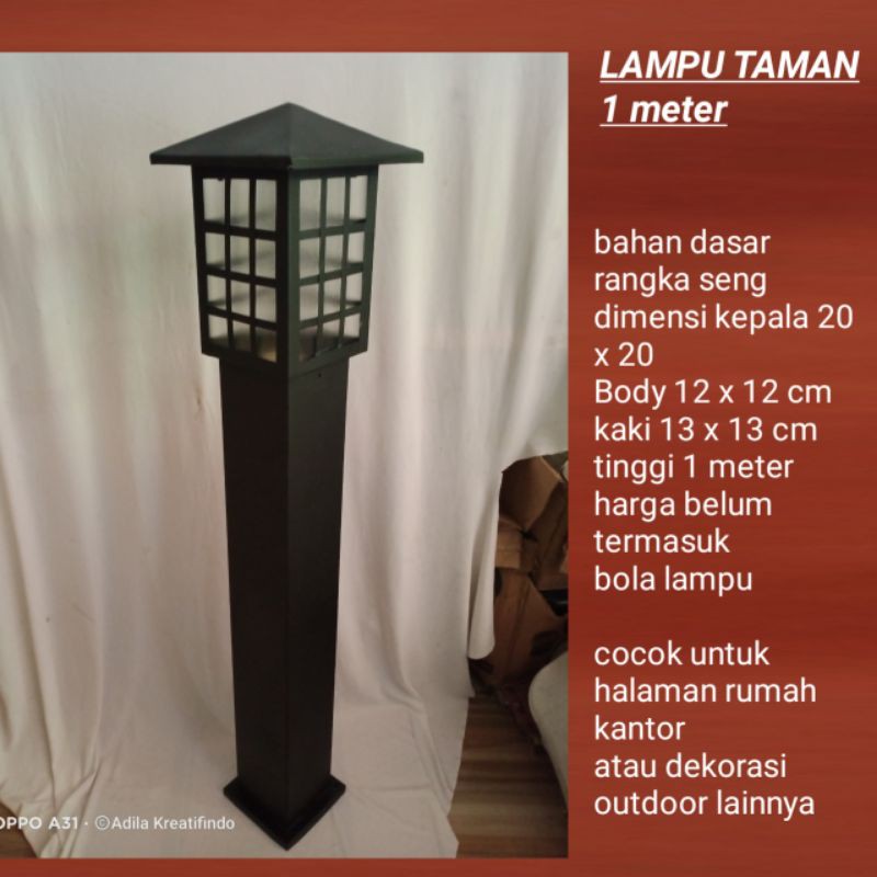 Jual Lampu Hias Taman Outdoor Minimalis 1 Meter Tm06s Shopee Indonesia