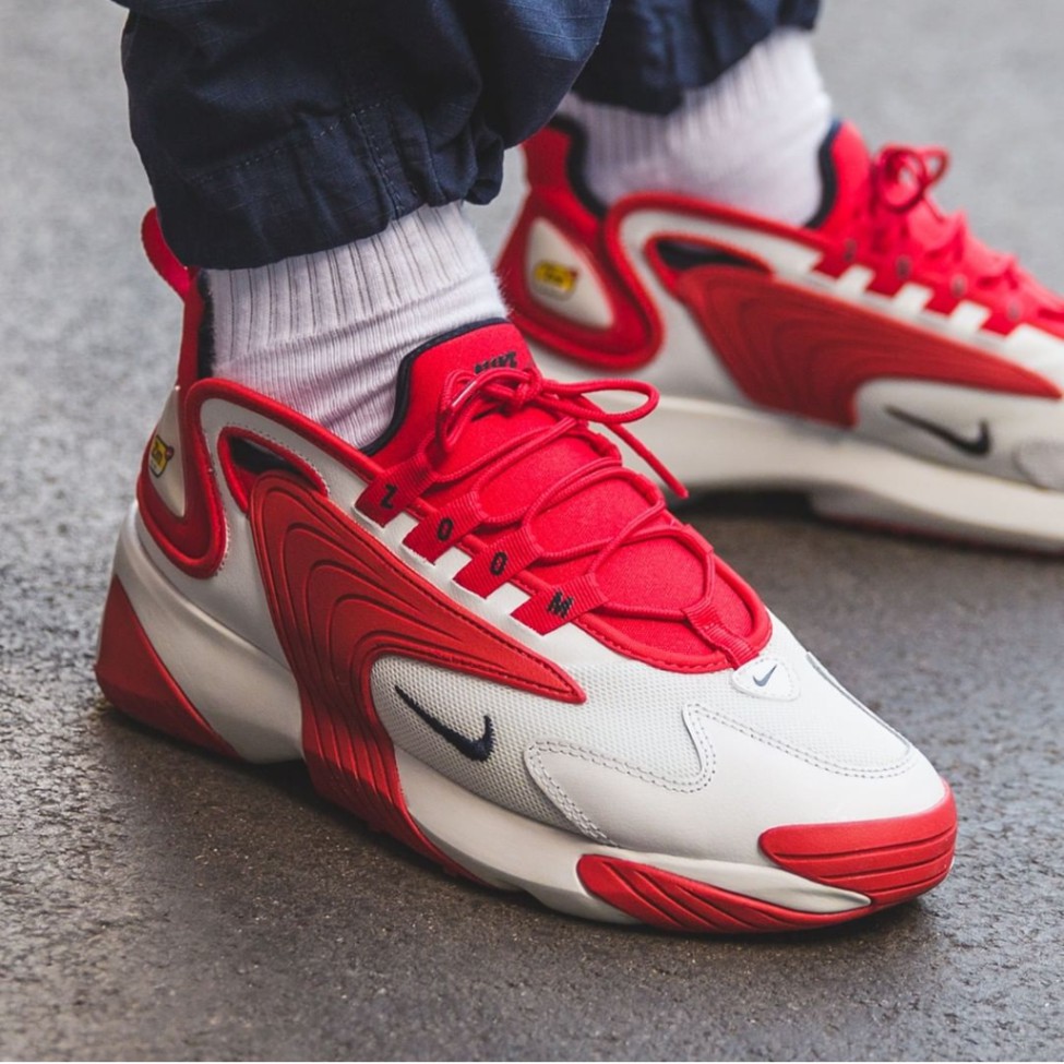 Nike Air Zoom 2k 2000 White Red Original 100