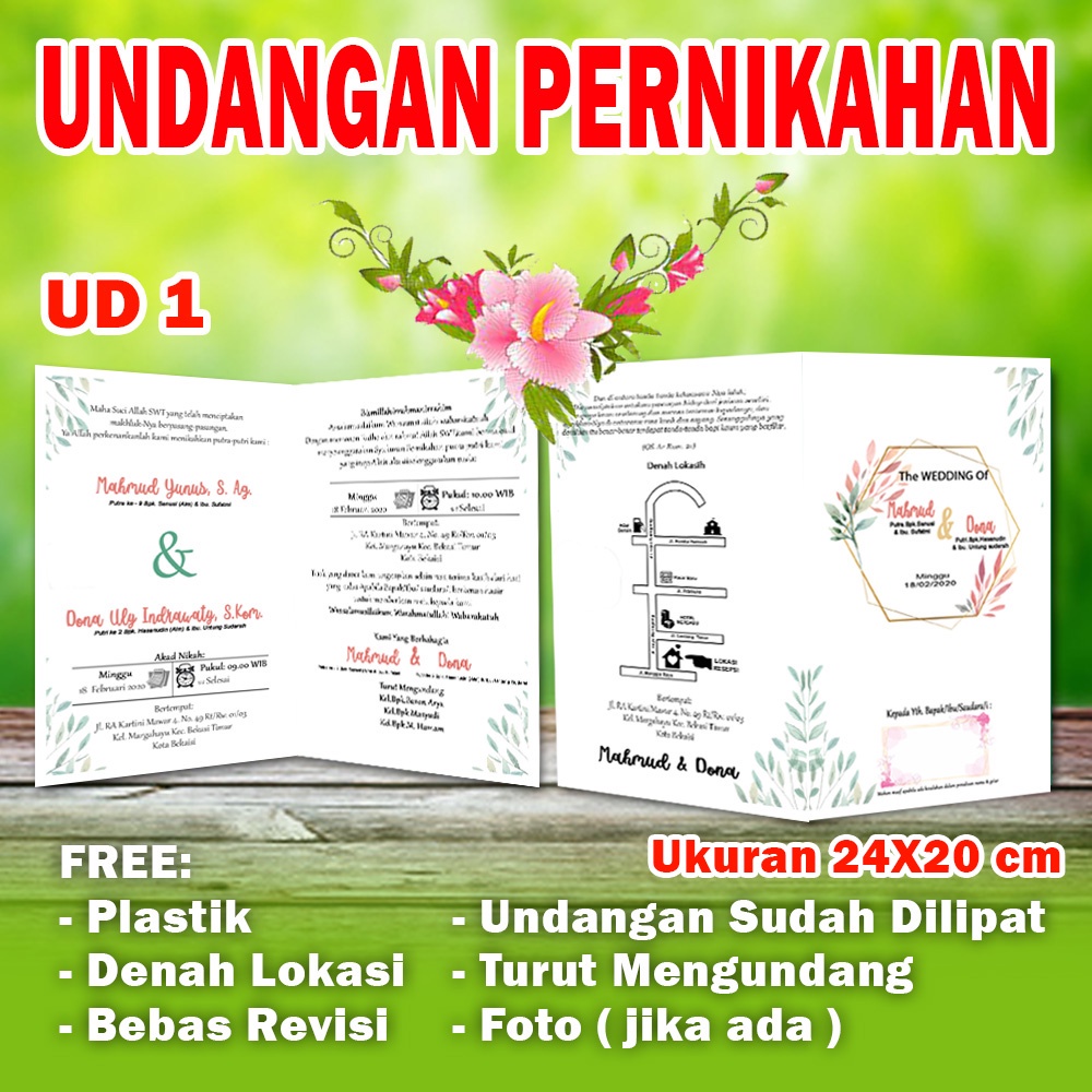 Jual Undangan Pernikahan Murah Undangan Walimah Walimahan Walimatul