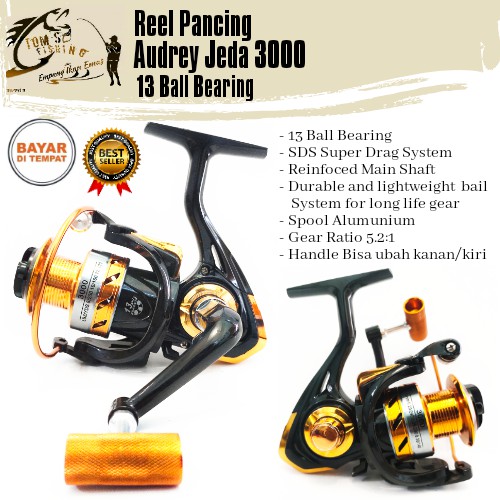 Jual Nikmati Reel Pancing Yuu Quester Rhea 2000 Reel Spinning 9 Ball  Bearing Murah Gilaa!!!