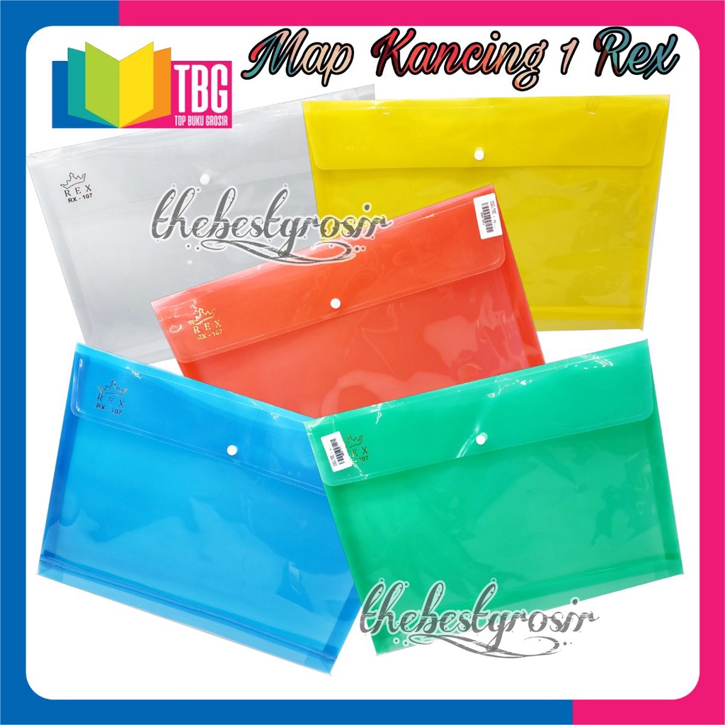 Jual 1 PCS MAP PLASTIK KANCING 1 / FOLDER FILE / TAS DOKUMEN | Shopee ...