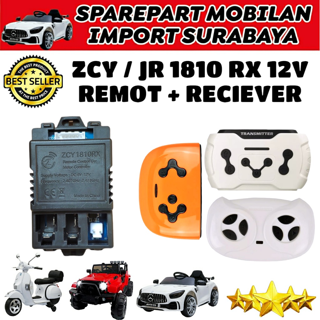 JR1810RX 6–12 V Steuerbox & Empfänger Für Kinder-Elektroauto – ZCY1810RX, 5-polig Und 7-polig – Set Mit Fernbedienung