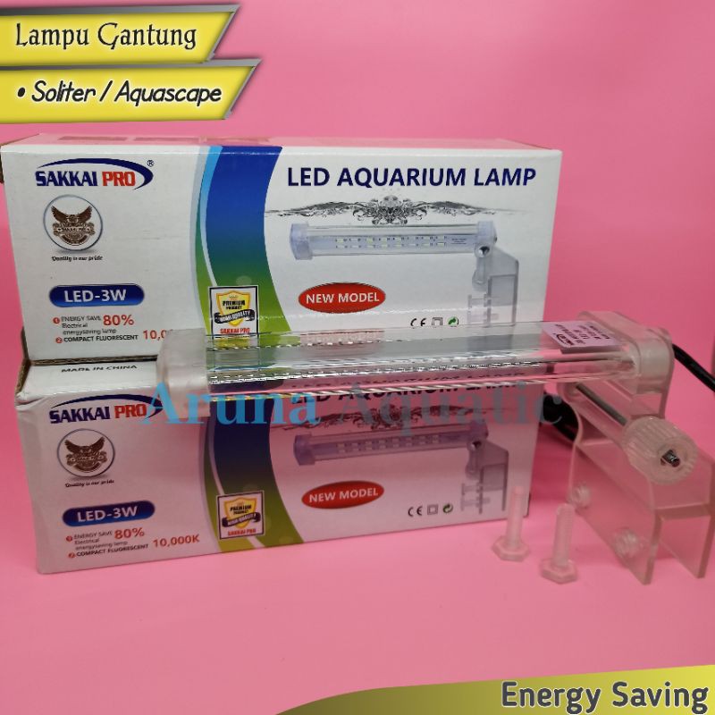 Jual Lampu Led Aquascape Jepit 3watt Sakkai Pro Lampu Soliter Shopee