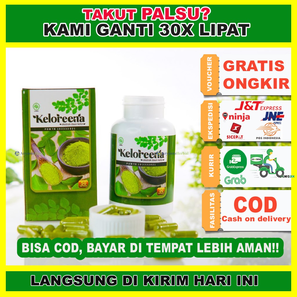 Jual KELOREENA - Obat Benjolan Lipoma - Obat Benjolan - KAPSUL DAUN ...