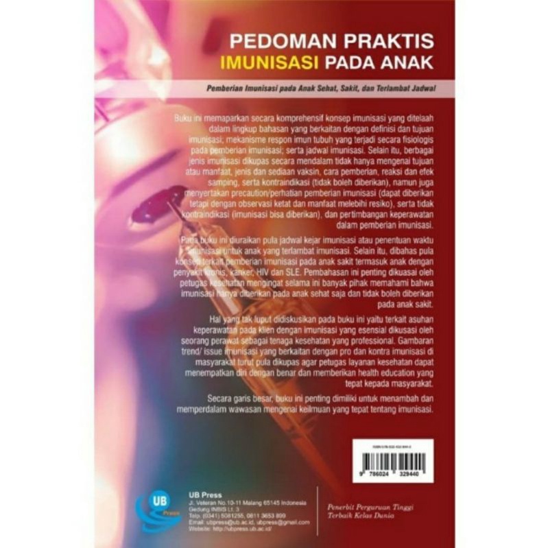 Jual [ Original - UB Press ] Buku Pedoman Praktis Imunisasi pada Anak ...