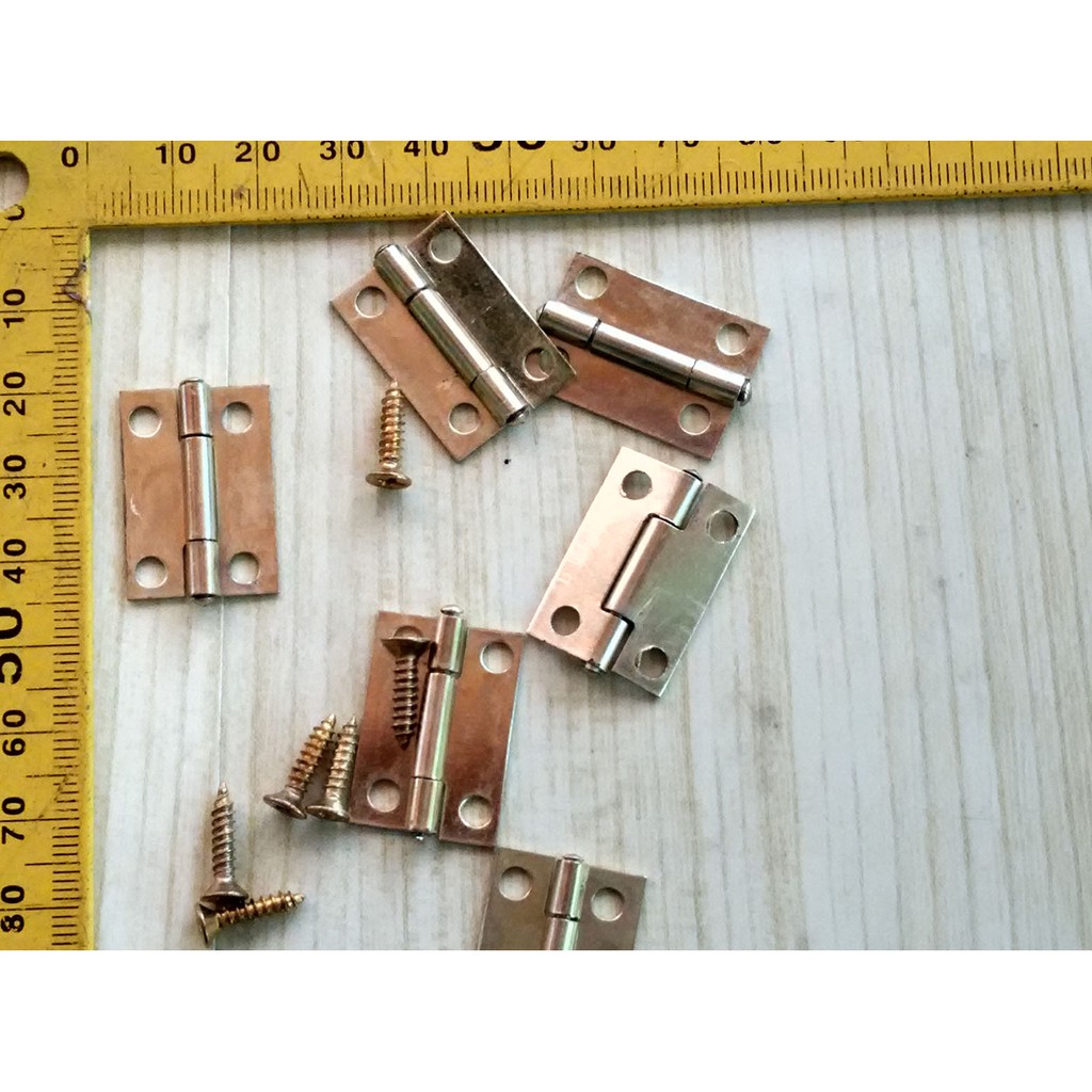 Jual engsel besi 25 x 18 mm kuningan | Shopee Indonesia