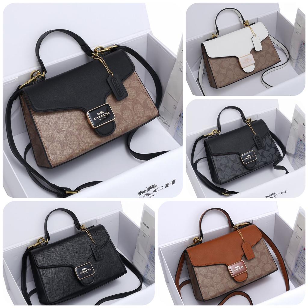 Jual COACH ALIE TOP HANDLE BAG 1402 SEMIPLATINUM 11 Shopee Indonesia
