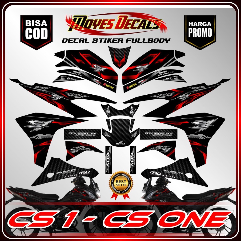 Jual Bisa Cod Stiker Cs Stiker Cs One Decal Cs One Fullbody Sticker Decal Striping Honda Cs One