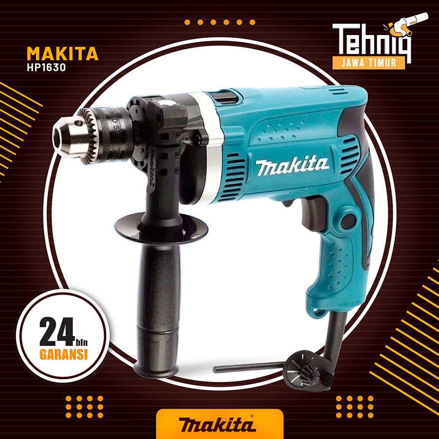 Jual Mesin Bor Listrik Beton Tembok Dinding MAKITA HP 1630 Impact Drill ...