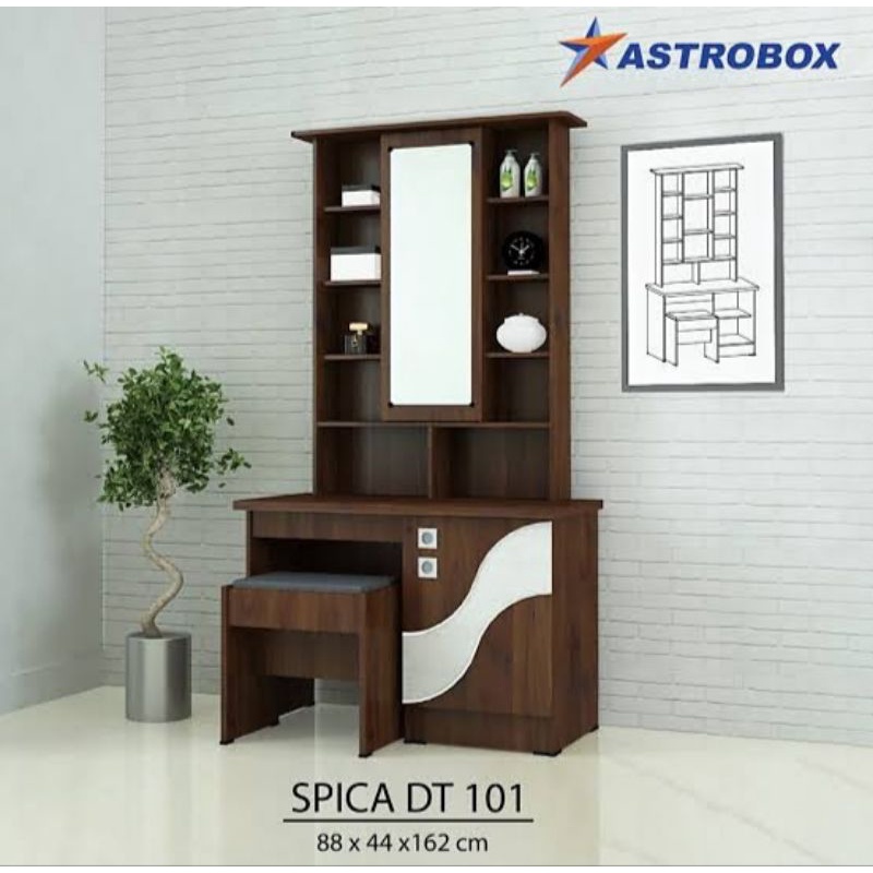 Jual RUMAH MEUBEL FURNITURE/MEJA RIAS ASTRO BOX | Shopee Indonesia