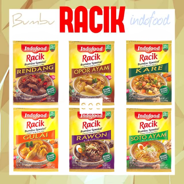 Jual Bumbu Dapur Indofood Rendang Rawon Soto Opor Gulai Kare