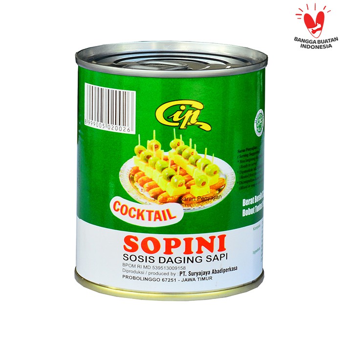 Jual CIP SOPINI Sosis Cocktail / Beef Sausages 325g | Shopee Indonesia
