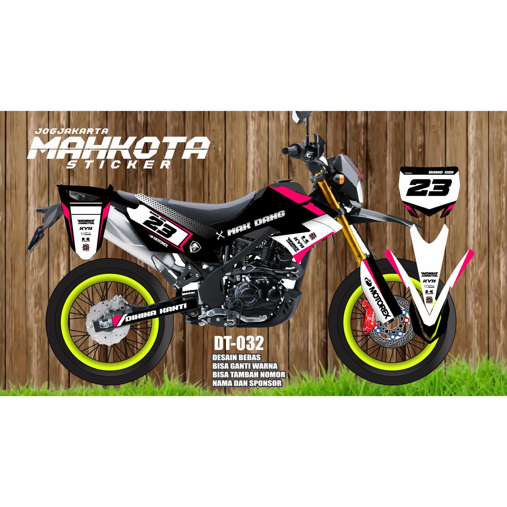 Jual Decal dekal stiker striping motor kawasaki dtracker 150 DT-032 ...