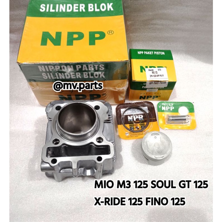 Jual Paket Blok Seher Cylinder Boring Piston Mio M3 125 X Ride Soul Gt