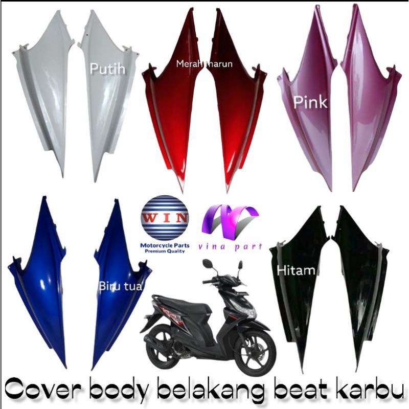 Jual Cover Body Beat Karbu Lama Kvy Hitam Putih Pink Biru Tua Merah