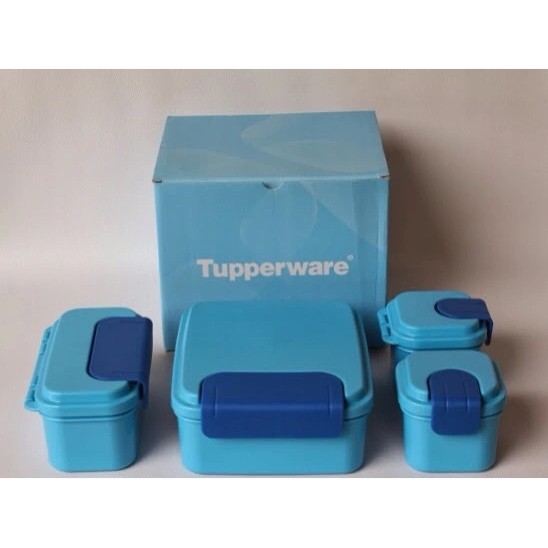 Jual SALE!! Klik klak set Biru Tupperware Shopee Indonesia