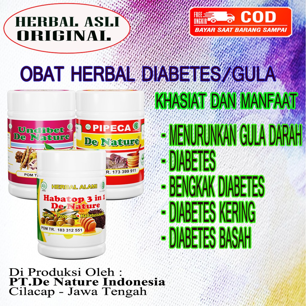 Jual OBAT DIABETES GULA DARAH KOLESTEROL DIABETES BASAH DIABETES KERING ...