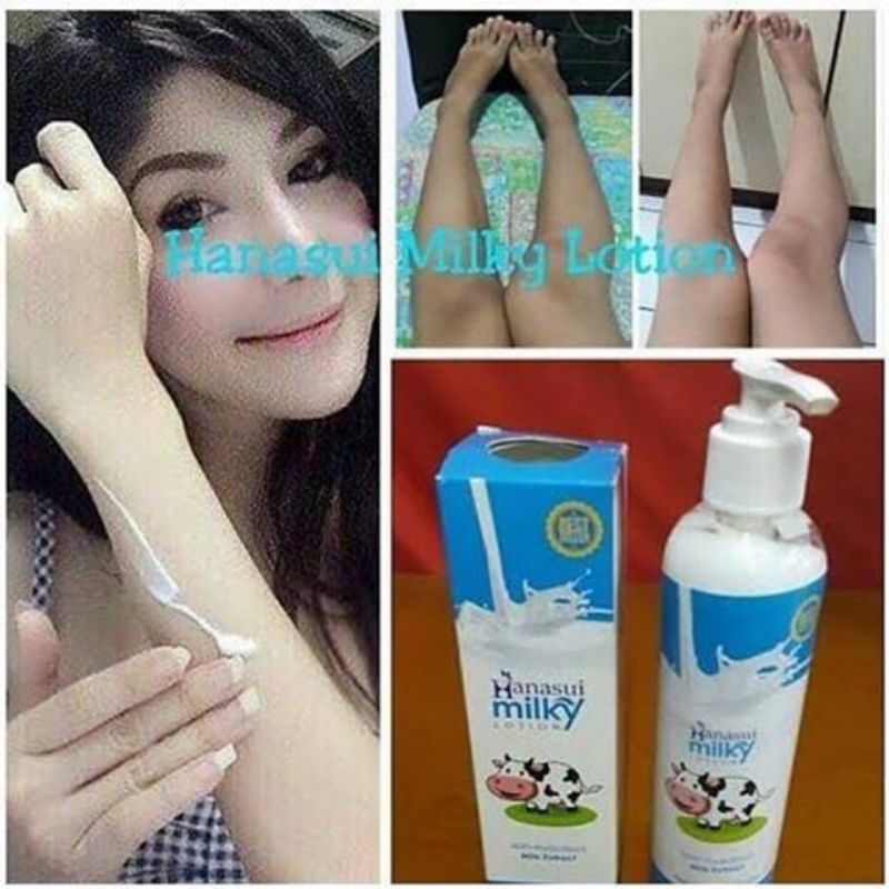 Jual HANASUI Milky Hand & Body Lotion 240ML Halal Original BPOM