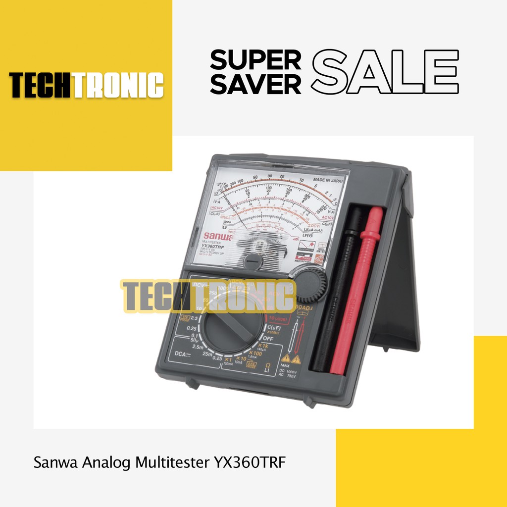 Jual Analog Multimeter Sanwa YX360TRF Multitester - TECHTRONIC | Shopee