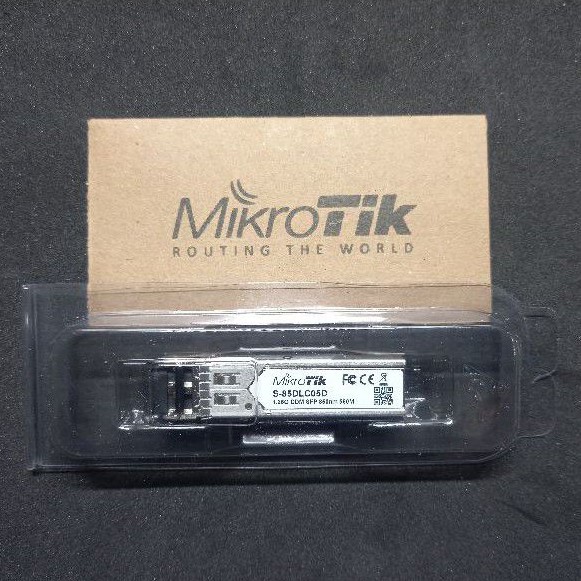 Jual Mikrotik SFP Module S-85DLC05D 1G LC 500m Multimode | Shopee Indonesia