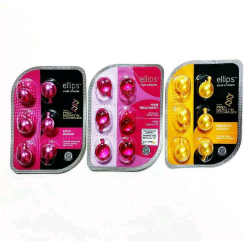 Jual ELLIPS HAIR VITAMIN (isi 6pc) | Shopee Indonesia