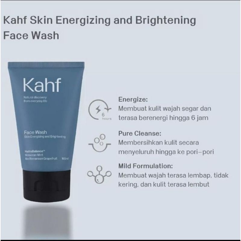 Jual Kahf Face Wash Biru Shopee Indonesia