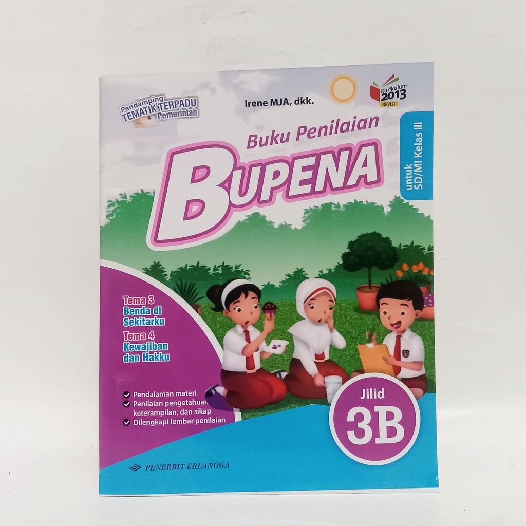 Jual Buku BUPENA Jilid 3B Kelas 3 SD Pendamping Tematik Kurikulum 2013 ...