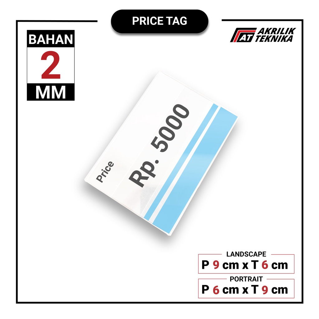Jual Price Tag Label Nama Display Harga Tempel Shopee Indonesia