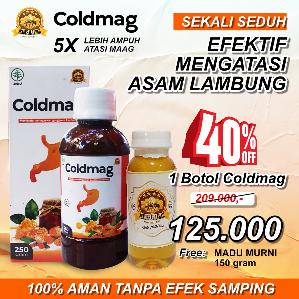 Jual MADU COLDMAG/ OBAT ASAM LAMBUNG MAAG GERD | Shopee Indonesia