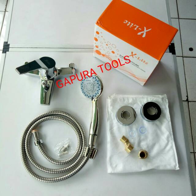 Jual Kran Panas Dingin Kran Shower Kran Bathtub Kran Mixer 1set Komplit Shopee Indonesia 8567