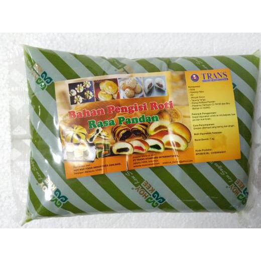 Jual Trans Pandan Filling isian Roti / Pao/ Mochi / Pia 1kg | Shopee ...