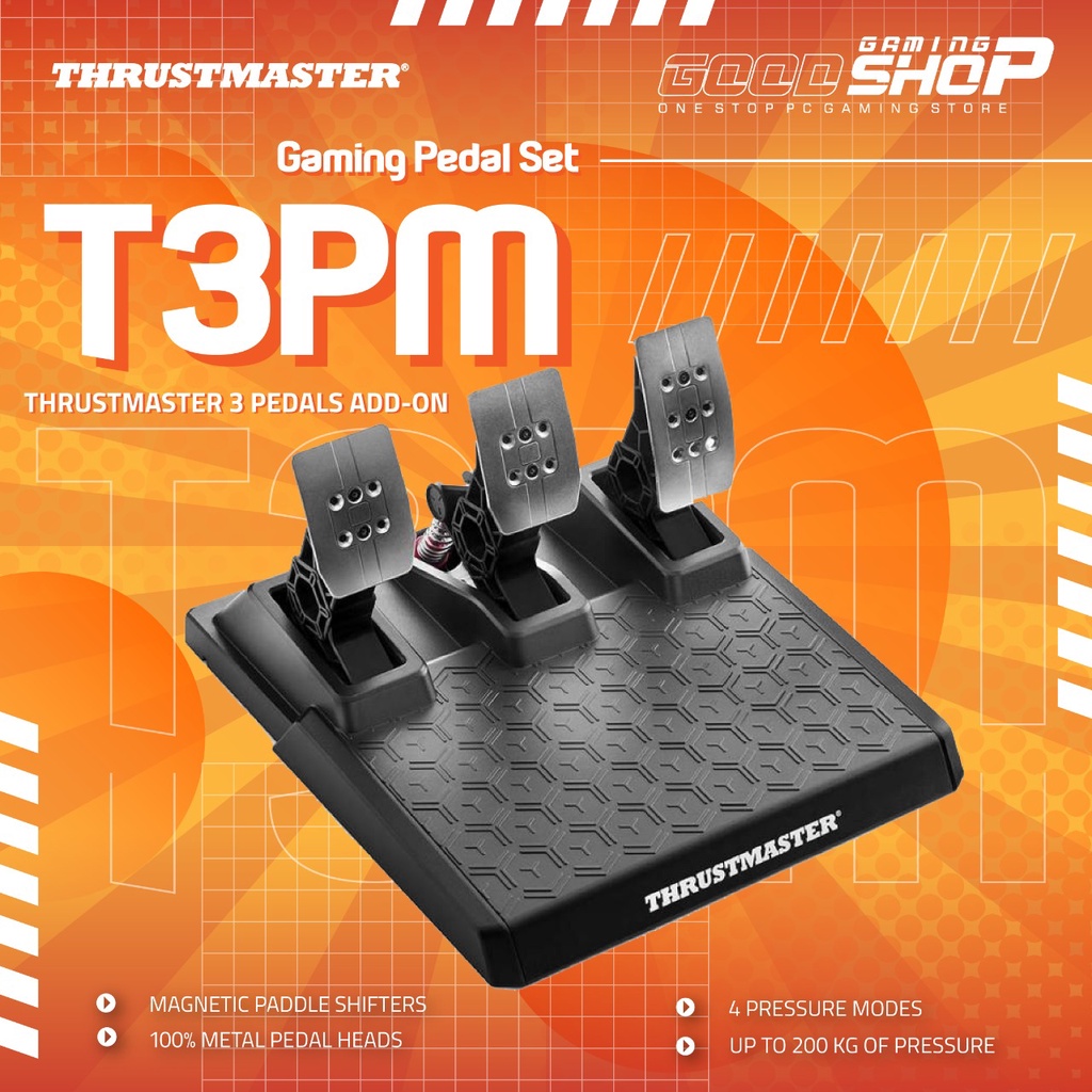 Jual Thrustmaster T3PM 3 Pedals AddOn Gaming Pedal Set Shopee