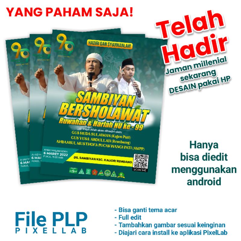Jual Template Desain PixelLab Desain Banner Pamflet Flyer Brosur