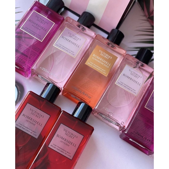 Jual Victoria Secret Body Mist Kotak Bombshell Series 250ML | Shopee ...