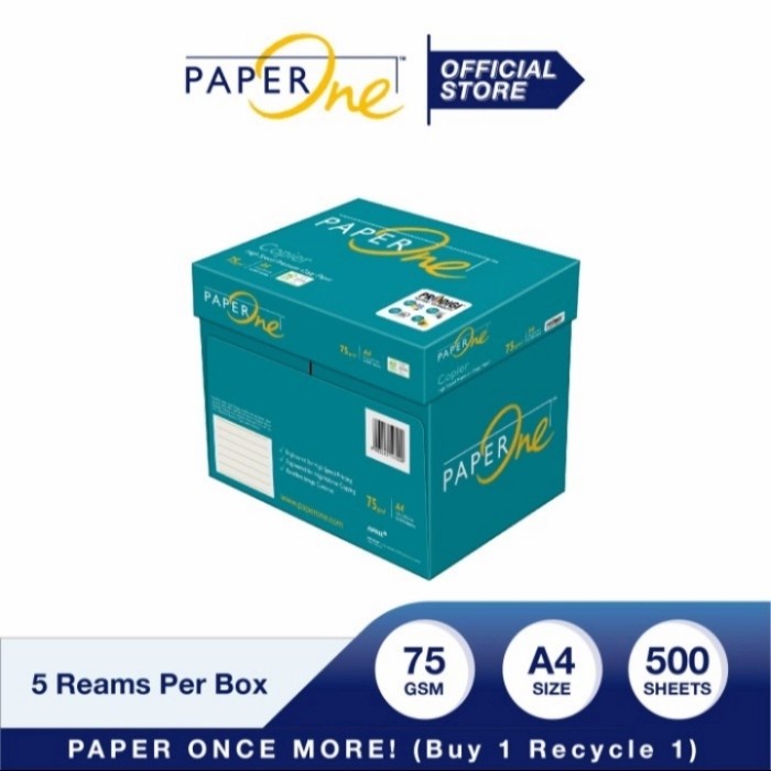 Jual Kertas Hvs A4 75gsm Paperone 1 Dus Shopee Indonesia