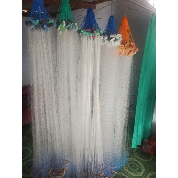 Jual Jaring ikan siap pakai tinggi 1,8m panjang 50meter lubang 3jari ...