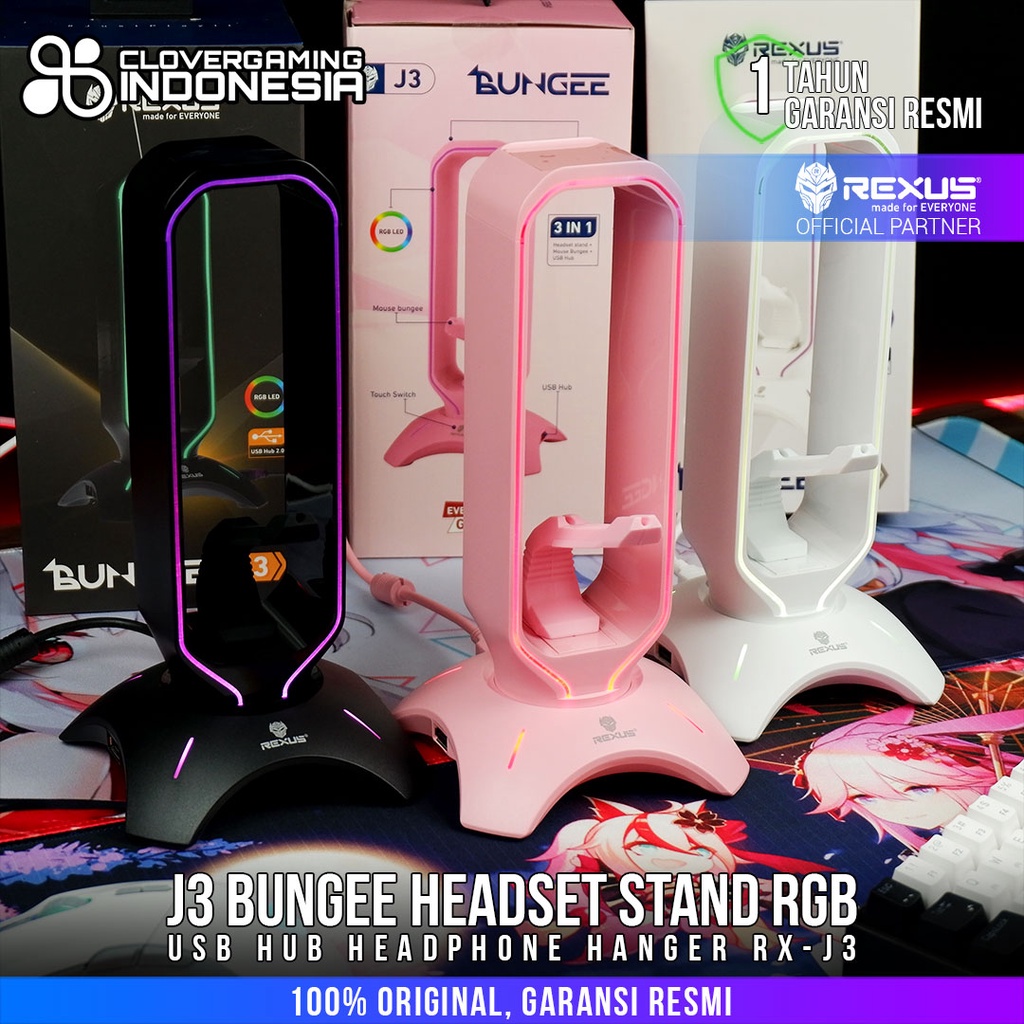 Headset stand rexus discount bungee j3 rgb