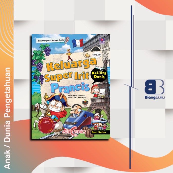 Jual Buku Educomics Keluarga Super Irit Keliling Dunia Prancis Ori