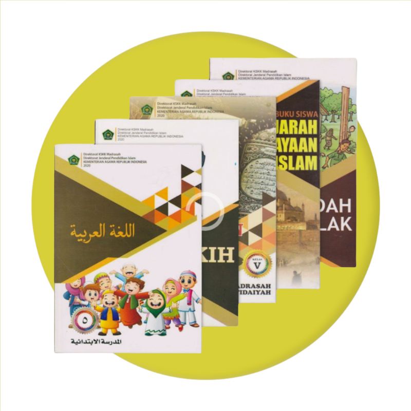 Jual Paket Buku Siswa Kelas 5 Madrasah Ibtidaiyah MI KMA 183 Kemenag ...