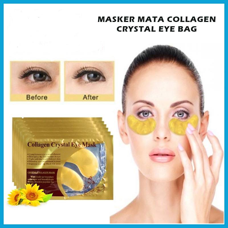 Jual MASKER MATA COLLAGEN CRYSTA GOLD EYE BAG MASK EYEMASK Kantong