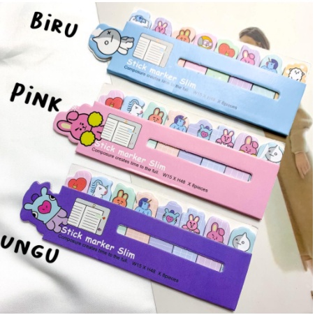 Jual STICKY NOTES BTS BT21 UNTUK PENGINGAT ATK FANCY LUCU DAN IMUT ...