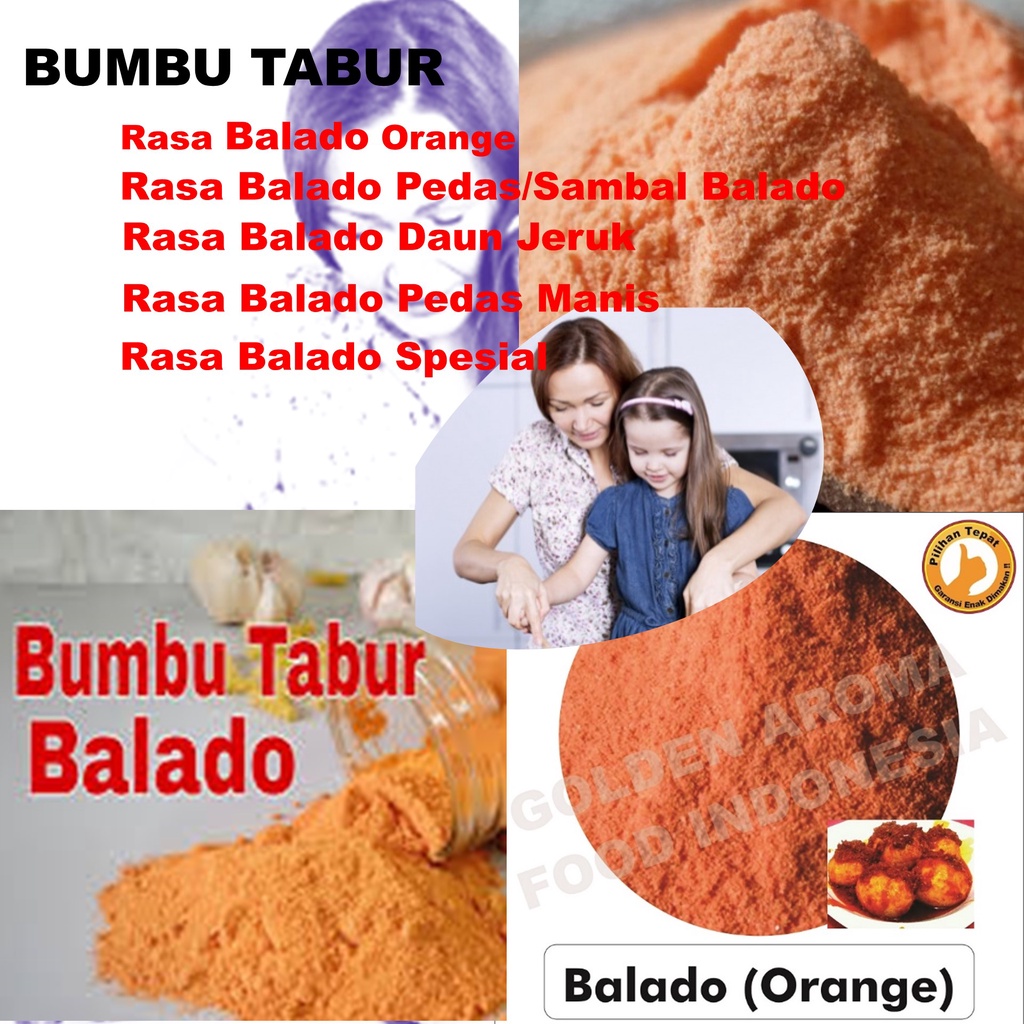 Jual Bumbu Tabur Balado Orange, Berat 100 Gram Packing Alumunium Foil ...