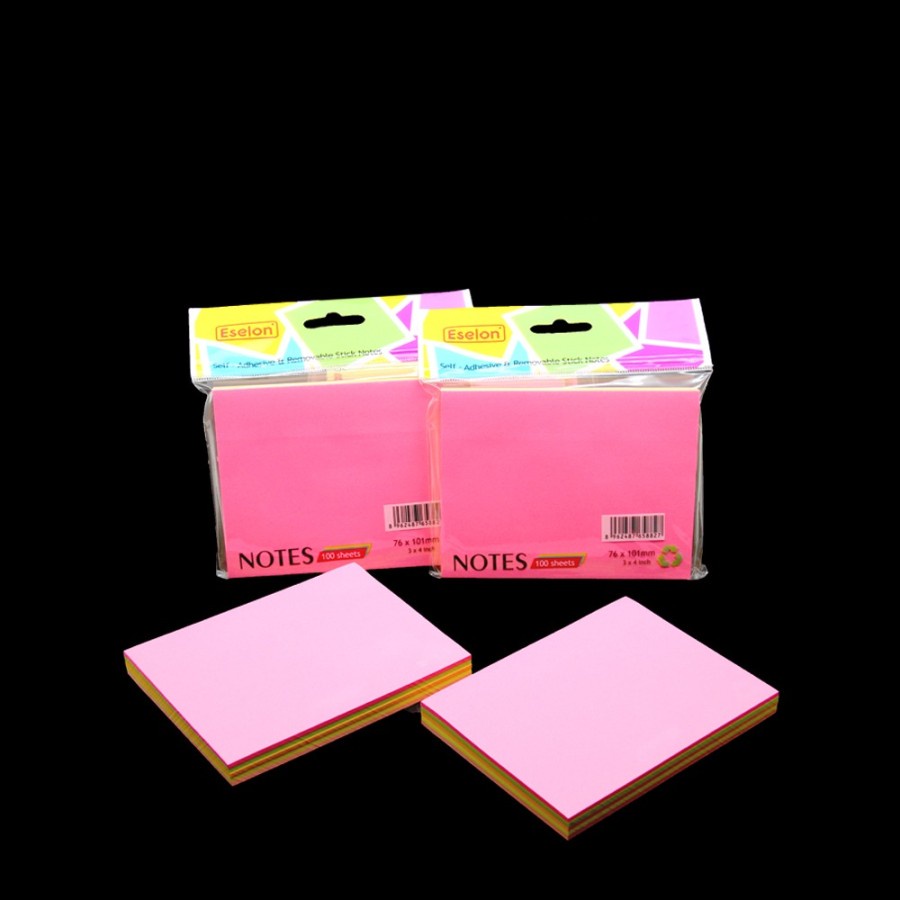 Jual Stick note / post it / kertas memo eselon warna warni uk 76x101mm
