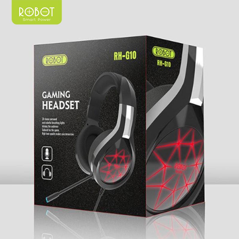 Jual Headphone Gaming Robot RH-G10 with 7 Colour LED - Extra Bass ...